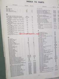 Jaguar &quot;S&quot; Type Spare Parts Catalogue  -varaosaluettelo, Katso tarkemmat mallit ja sisällysluettelo kuvista