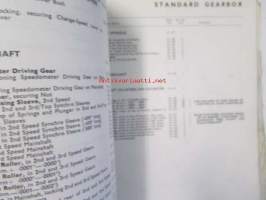 Jaguar &quot;S&quot; Type Spare Parts Catalogue  -varaosaluettelo, Katso tarkemmat mallit ja sisällysluettelo kuvista