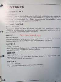 Jaquar Paint Refinishing manual (AKM 9182), Korjausmaalausopas