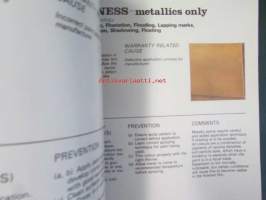 Jaquar Paint Refinishing manual (AKM 9182), Korjausmaalausopas
