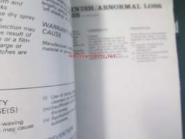 Jaquar Paint Refinishing manual (AKM 9182), Korjausmaalausopas