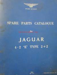 Jaguar 4.2 &#039;E&#039; Type 2+2, Spare Parts Catalogue  -varaosaluettelo, Katso tarkemmat mallit ja sisällysluettelo kuvista