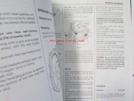 Jaquar Series III Service Manual 6-cyl and 12-cyl (AKM 9006), Katso tarkemmat mallit ja sisällysluettelo kuvista