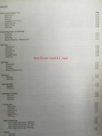 Jaquar XJ6 2.8 and 4.2 Service Manual, Katso tarkemmat mallit ja sisällysluettelo kuvista