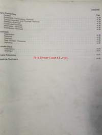 Jaquar XJ6 2.8 and 4.2 Service Manual, Katso tarkemmat mallit ja sisällysluettelo kuvista