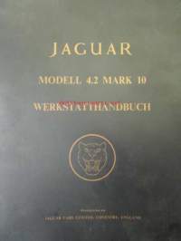 Jaquar Modell 4.2 Mark 10 Werstatthandbuch, Katso tarkemmat mallit ja sisällysluettelo kuvista
