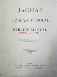 Jaquar 4.2 Mark 10 model, Service Manual - Korjaaamokäsikirja, Katso tarkemmat mallit ja sisällysluettelo kuvista