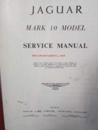 Jaquar Mark 10 model, Service Manual - Korjaaamokäsikirja, Katso tarkemmat mallit ja sisällysluettelo kuvista