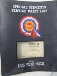 BMC Special Fitments Service Parts List, Commercial Vehicles 1964 onwards K30-K360 Code 10000 onwards - Hyötyajoneuvojen varaosaluettelo, Katso tarkemmat mallit ja