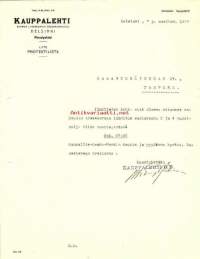 Kauppalehti 7.3.1916 - firmalomake