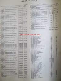 Jaguar 3.4 and 3.8 Litre Mark 2 and &#039;340&#039;, Spare Parts Catalogue  -varaosaluettelo, Katso tarkemmat mallit ja sisällysluettelo kuvista