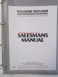 Range Rover Salesmans Manual, Now you know what people see in a Range Rover, Katso tarkemmat mallit ja sisällysluettelo kuvista