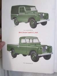 Land-Rover Parts Catalogue, Series II &amp; II A Bonneted Control, Part no. 605957 - Varaosakirja, Katso tarkemmat mallit ja sisällysluettelo kuvista