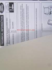 British Leyland Land-Rover Service Bullet Tecnical information 1992-95 - Korjaamokirjeet, Katso tarkemmat mallit ja sisällysluettelo kuvista