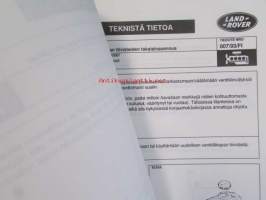 British Leyland Land-Rover Service Bullet Tecnical information 1992-95 - Korjaamokirjeet, Katso tarkemmat mallit ja sisällysluettelo kuvista
