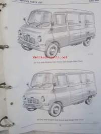 BMC Body Service Parts List Parts Catalogue The Austin 6-CWT. and 8-CWT, Civilian Van, Pick-up, Chassis and Cab the Morris Quarter-ton, 6-CWT. and 8-CWT. Civilian