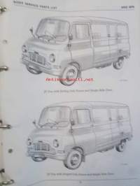 BMC Body Service Parts List Parts Catalogue The Austin 6-CWT. and 8-CWT, Civilian Van, Pick-up, Chassis and Cab the Morris Quarter-ton, 6-CWT. and 8-CWT. Civilian