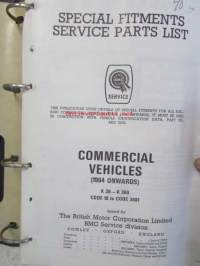 BMC Special Fitments Service Parts List, Commercial Vehicles 1964 onwards K30 - K360 Code 10 - 3481 onwards ( AKD 5017) - Hyötyajoneuvojen varaosaluettelo, Katso