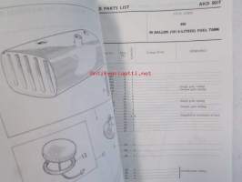 BMC Special Fitments Service Parts List, Commercial Vehicles 1964 onwards K30 - K360 Code 10 - 3481 onwards ( AKD 5017) - Hyötyajoneuvojen varaosaluettelo, Katso