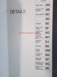 BMC MAXI Service Parts List,  ( AKD 5127) - varaosaluettelo, Katso tarkemmat mallit ja sisällysluettelo kuvista