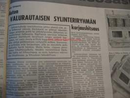 Koneviesti 1964 / 19 -sis mm. Volvo täydentää mallivalikoimaansa, korsirehujen varastointiratkaisu, New Yorkin Maailmannäyttely, Perunaviljelijän omavastuu,