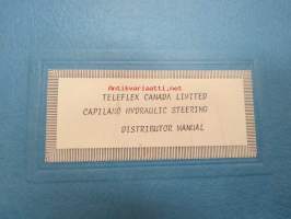 Teleflex Canada Capilano hydraulic steering (Distributor manual) -veneiden / alusten hydraulisten ohjausjärjestelmien esittelykansio (tarkoitettu jälleenmyyjien