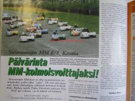 Vauhdin Maailma 2005 nr. 10 -mm. FIA pohtii MM-rallien tulevaisuutta, Satelliittimittaus paljastaa, Ralli-MM Saksa, Nuorten SM &amp; Lady Cup, Lahti EM Historic Rally,