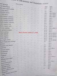 BMC Heavy Commercial vehicles types FH100, FH K140, FH K160, Chassis service parts list, Covering the range of 5-, 7-, and 8-ton Commercial Vehicles with underfloor