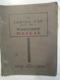 The Cowley Van series &quot;MCV&quot; Workshop Manual - Korjausohjekirja, Katso tarkemmat mallit ja sisällysluettelo kuvista