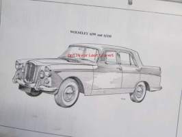 BMC A99 &amp; A110 Westminster, 6/99 &amp; 6/110 Princess 3-litre Mks. I &amp; II, Workshop Manual -Korjauskäsikirja, Katso tarkemmat mallit ja sisällysluettelo kuvista