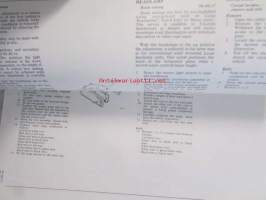 Leyland Triumph TR 7, Repair Operation Manual (Part No RTC 9201) -Korjauskäsikirja, Katso tarkemmat mallit ja sisällysluettelo kuvista