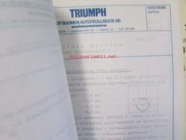 British Leyland Triumph Huoltokirjeet, Katso tarkemmin kuvista