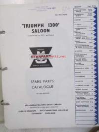British Leyland Triumph 1300 Saloon, Spare Parts Catalogue 2. edition (part No. 515192), Katso tarkemmat mallit ja sisällysluettelo kuvista