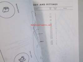 British Leyland Triumph 1300 Saloon, Spare Parts Catalogue 2. edition (part No. 515192), Katso tarkemmat mallit ja sisällysluettelo kuvista