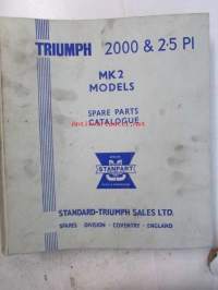 British Leyland Triumph 2000 &amp; 2.5 P.I. Mark 2 Models, &#039;2000&#039; Models Commission No ME1 and Future And &#039;2.5 P.I.&#039; Models Commission No MG1 and Future, Spare Parts