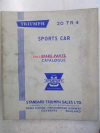 British Leyland Triumph Sports Car 20. TR. 4, Spare Parts Catalogue (Part No. 510978), Varaosaluettelo, Katso tarkemmat mallit ja sisällysluettelo kuvista