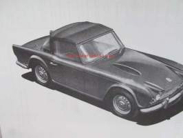 British Leyland Triumph Sports Car 20. TR. 4, Spare Parts Catalogue (Part No. 510978), Varaosaluettelo, Katso tarkemmat mallit ja sisällysluettelo kuvista