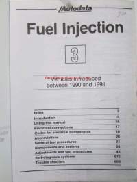 Autodata Fuel Injektion, Vehicles introduced between 1990 and 1991, Katso automerkkit ja mallit kuvista tarkemmin.