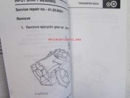 Land Rover Borg Warner 44-62 Transfer Gearbox overhaul Manual, Katso automerkkit ja mallit kuvista tarkemmin.