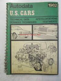 Autodata Technical Data 1982 US Cars, Katso tarkemmat mallit ja sisällysluettelo kuvista