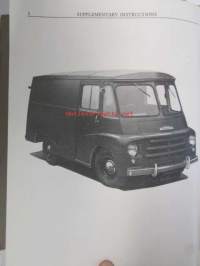 Morris-Commercial Workshop Manual Supplement Instructions LDO.1M and LDO2M range 1 Ton and 101/2 ton Forward-Control Vehicles, MC11/10 - Korjausohjekirja, Katso