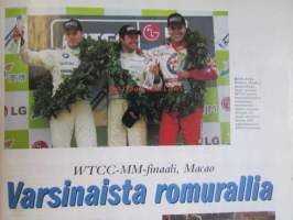 Vauhdin maailma 2005 nr 13 -mm. Vakio 1600 ja F2, Ralli MM Australia, WTCC Macao, CCWS ja IRL USA, A1 grand prix, F1- maailmanmestari Niki Lauda, Formula off road,