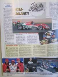 Vauhdin maailma 2001 nr 1 -mm.  F1 ja nuoruus, maailmanmestari Marcus Grönholm, Maailmanmestari MIchael Schumacher, Euroopanmestari Henrik Lundgaard, Artic Lapland