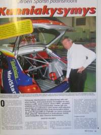 Vauhdin Maailma 2003 nr 10 -mm. Ralli-MM San remo, Ralli-SM Uusikaupunki Riihimäki, Ralli-SM nuoret ja Lady Cup Nokia, F-Cup Isokyrö, Citroen ralli-insinöörit,