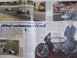 Vauhdin Maailma 2003 nr 12 -mm.  Rallin-MM säännöt ja Britannia, Skoda motorsport, Kilpa-autovakuutus, F1-kooste, VM esittelee Graham Hill Mercedes Benz SL 55