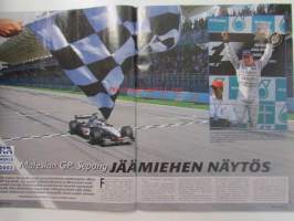 Vauhdin Maailma 2003 nr 4 -mm. Päijänne ajo, Enduro MM espanja ja portugali, jäärata SM konnevesi, geneven autonäyttely, Chevrolet corvette 50 vuotta, American