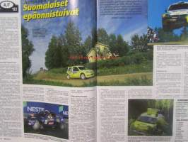 Vauhdin Maailma 2003 nr 8 -mm. Ralli MM Neste ralli, Neste rallin tulossivut, EM historic rally Lahti, ralli SM Tampere, Sprint SM Paltamo, F1 MM Ranska Englanti