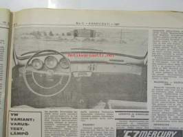 Koneviesti 1967 nr 11 -mm.  Keinokastelu ajankohtainen, Hydrostaattinen voimansiirto kehittyy, Tulipalokiirettä palotarkastuksissakin, KV:n opintokerho