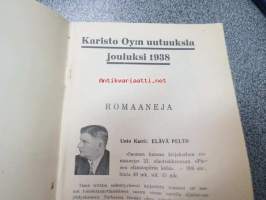 Karisto Oy:n kirjoja 1938 (julkaistuja uutuuksia)