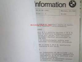 BMW Electrical Troubleshooting Manual vol 1./vol.2, 7 series (E32) model Year 1987-89, Elektroniikan ongelmien ratkaisut 2 erillistä kansiota, Katso kuvasta